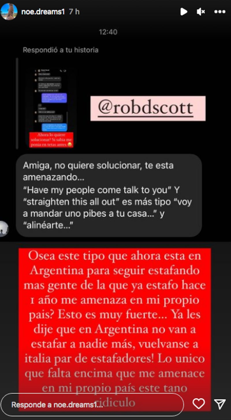 argentina en toples pantallazo tomado de instagram
