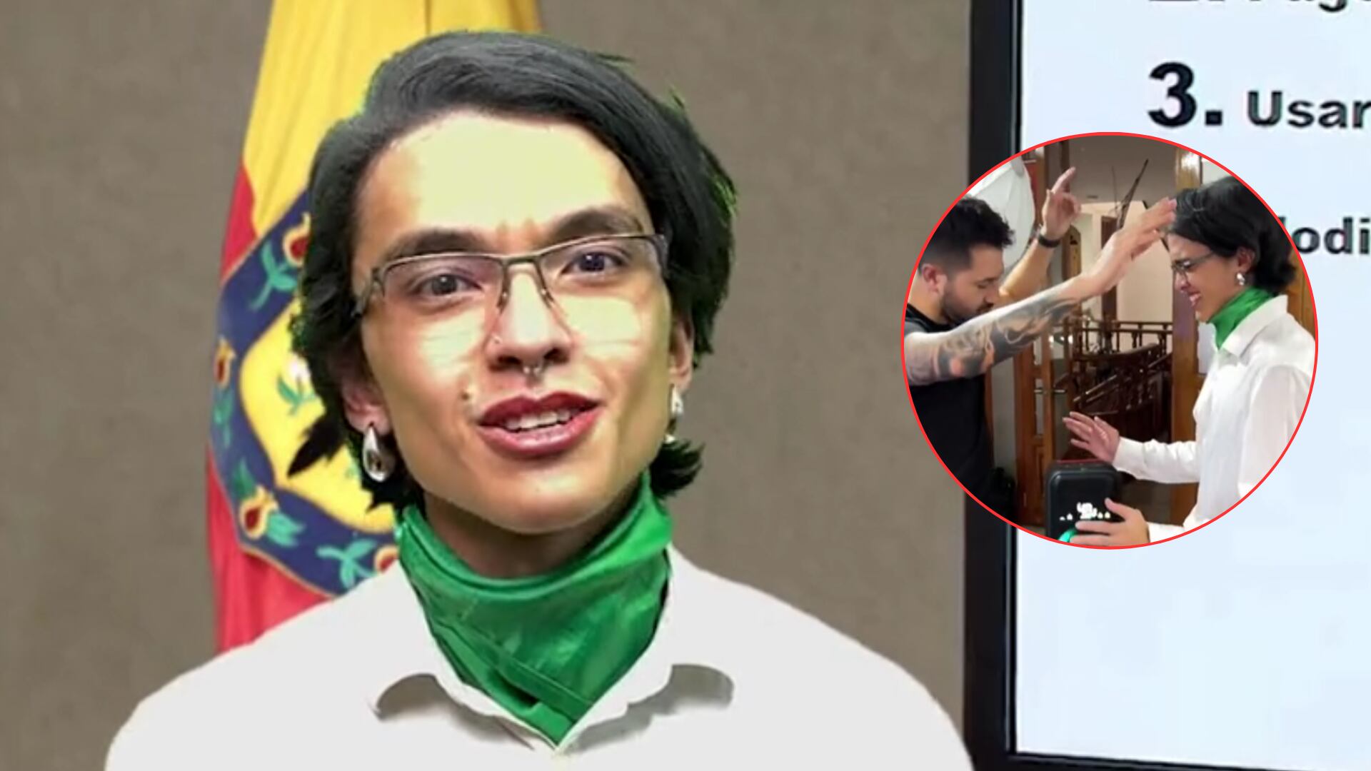 Tiktoker Menkian estalla las redes al disfrazarse de la alcaldesa de Bogotá, Claudia López