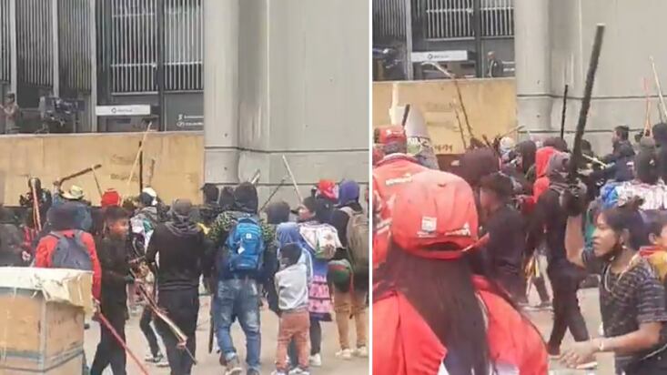 Protesta indígena en Bogotá 19 de octubre de 2022