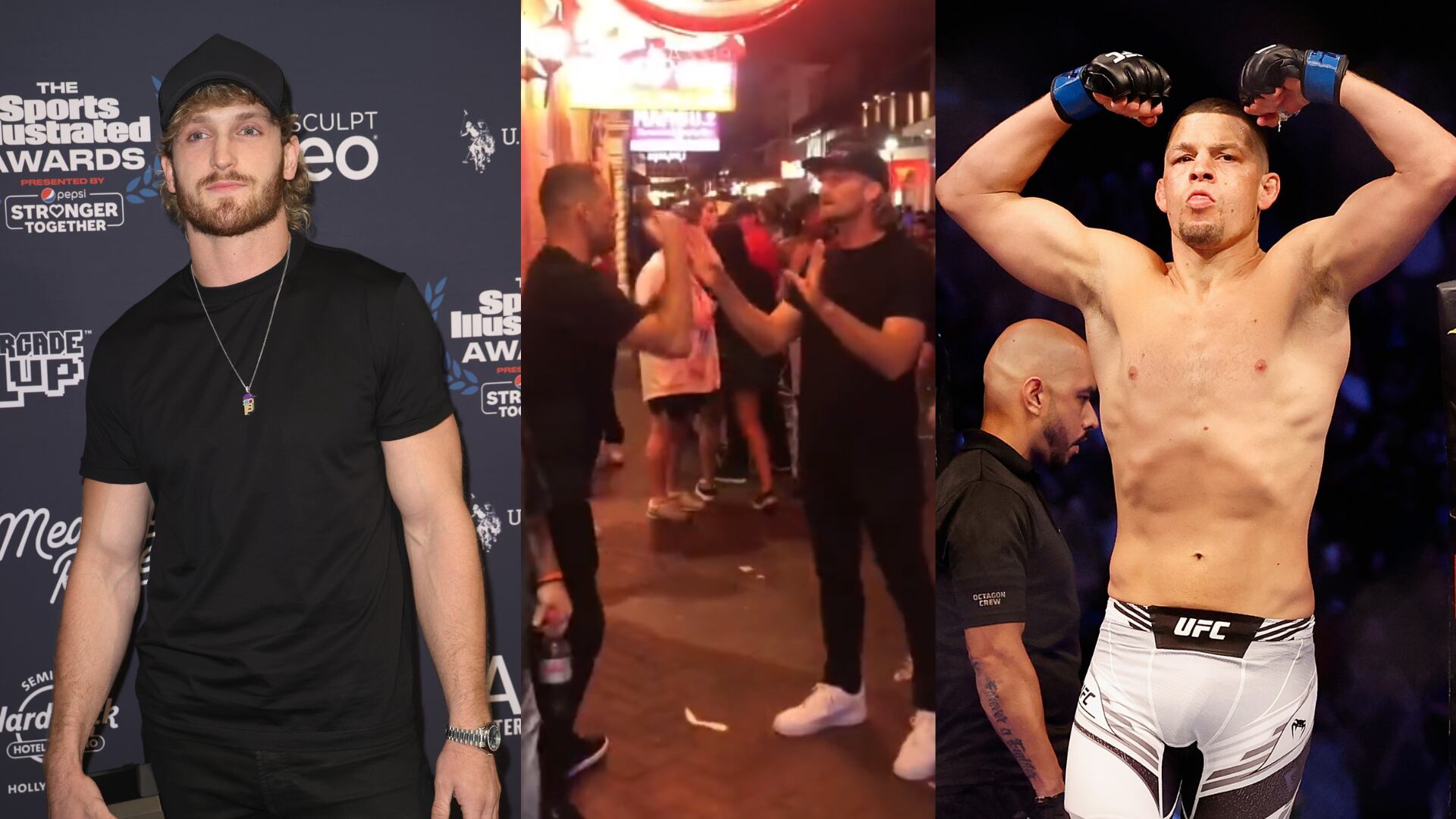 Nate Diaz noqueó al youtuber Logan Paul en una pelea callejera
