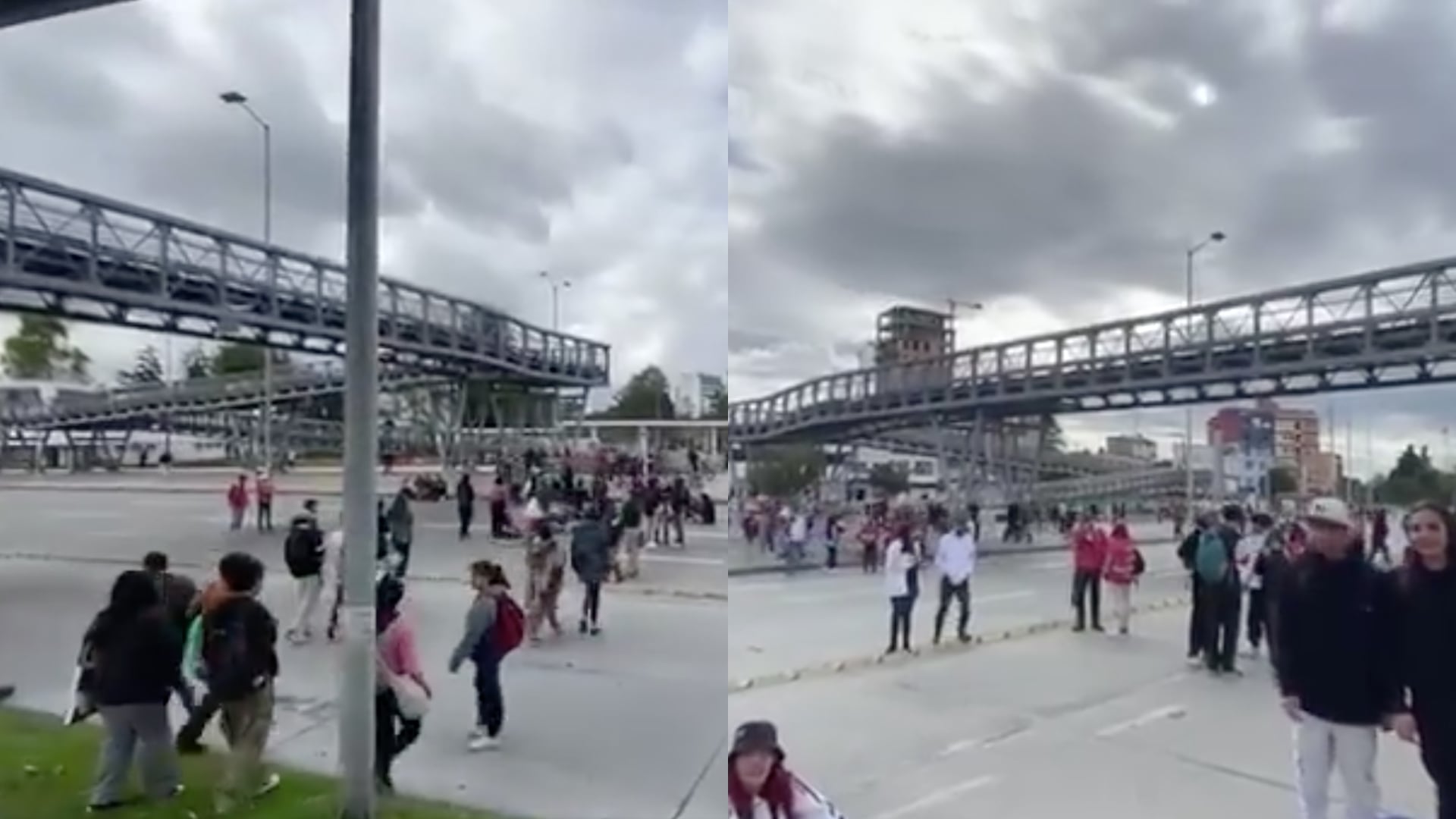 Algunas estaciones de TransMilenio dejan de funcionar por manifestación.