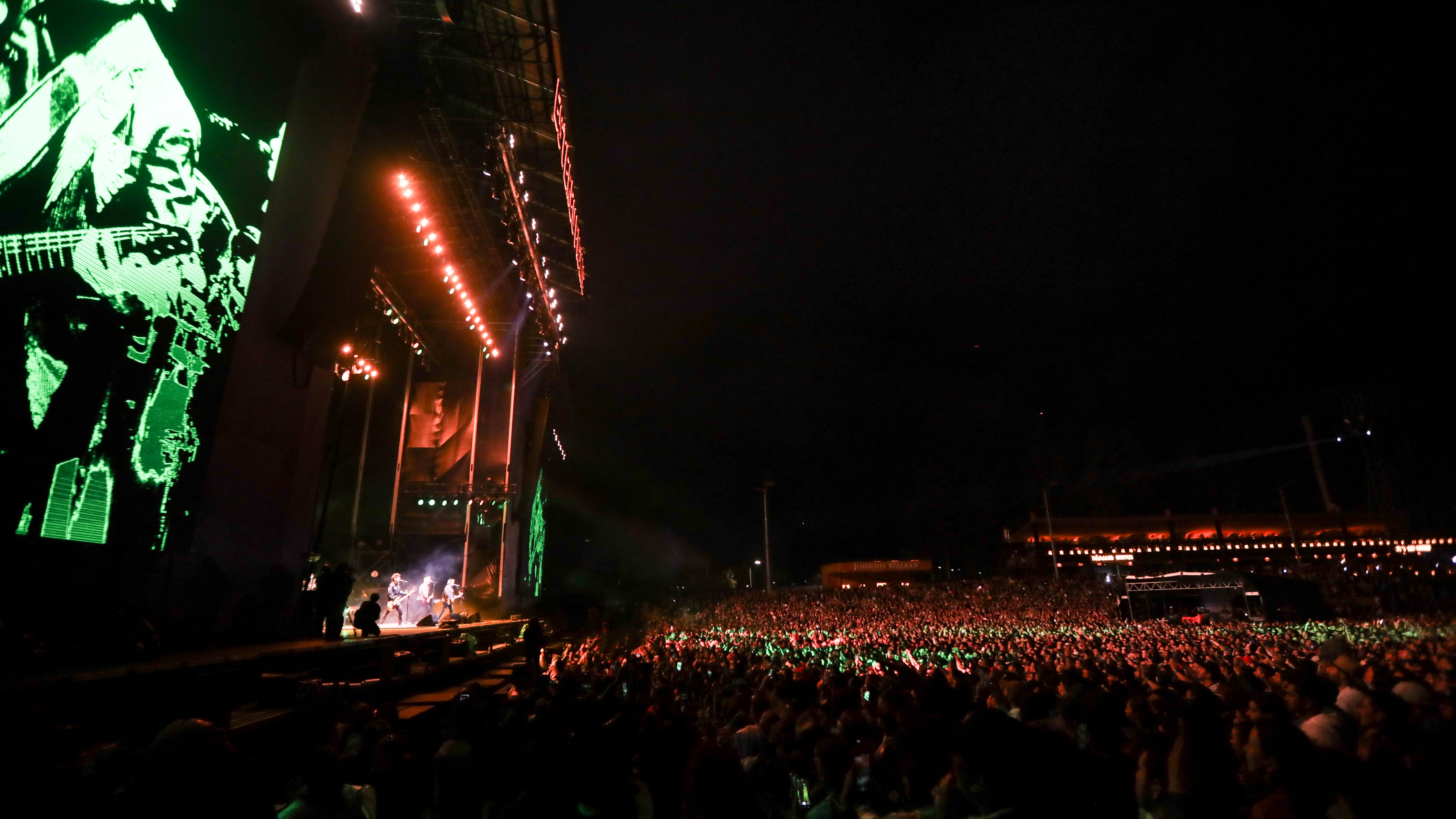 The Offspring, durante su presentación en el Festival Estéreo Picnic en el Parque Simón Bolívar de Bogotá