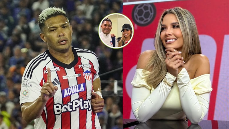 Melissa Martínez aprovechó la visita de Teófilo Gutiérrez a Bogotá para cumplir con lo que le había prometido