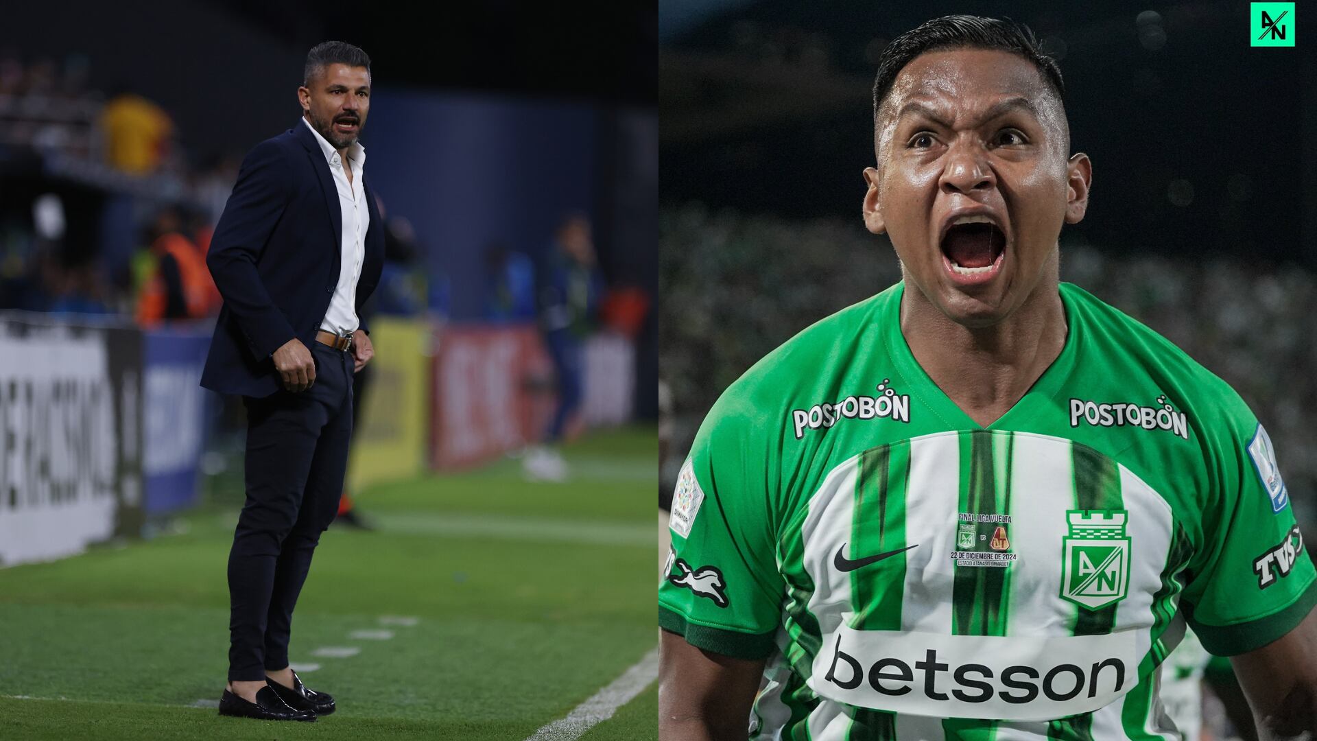 Javier Gandolfi y Atlético Nacional - Fotos: Getty y redes sociales del equipo