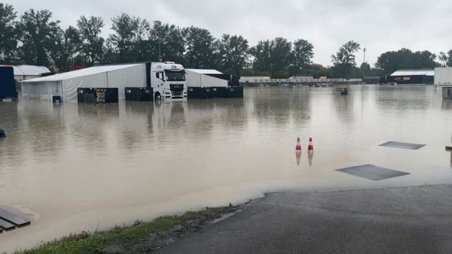 Inundaciones en el circuito de Imola
