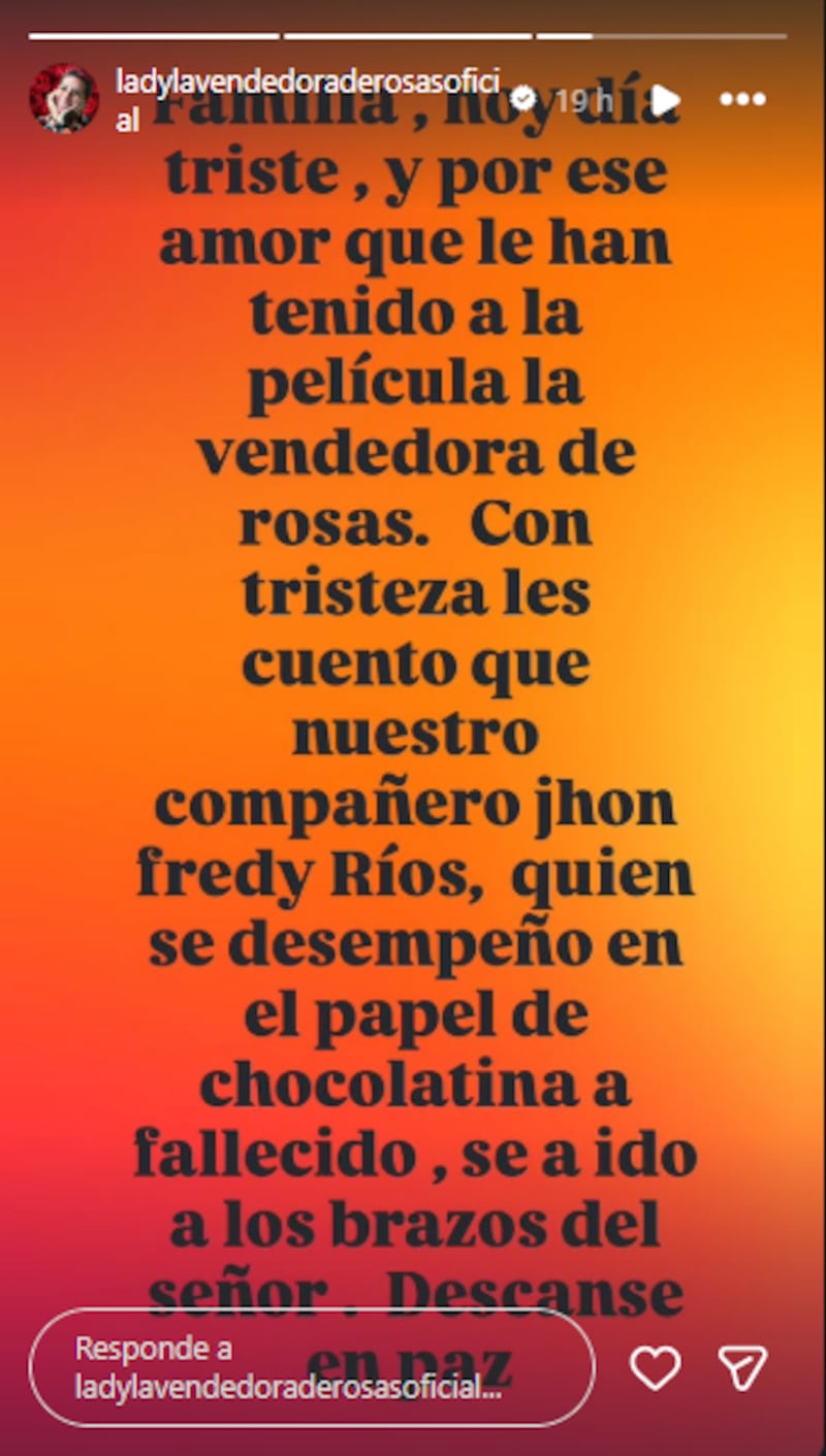 Murió querido actor de 'La Vendedora de Rosas'