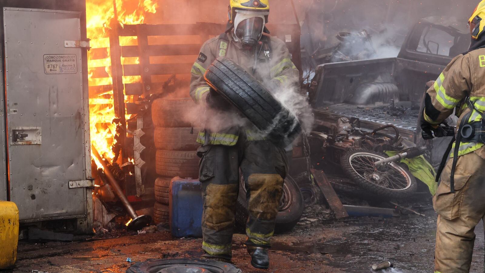Se registró incendio estructural en Arroyohondo, norte de Cali.