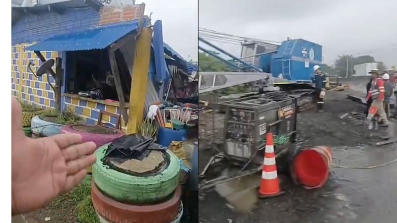 Vía a Buenaventura: Niño murió aplastado por la caída de una grúa en una obra dentro de zona residencial