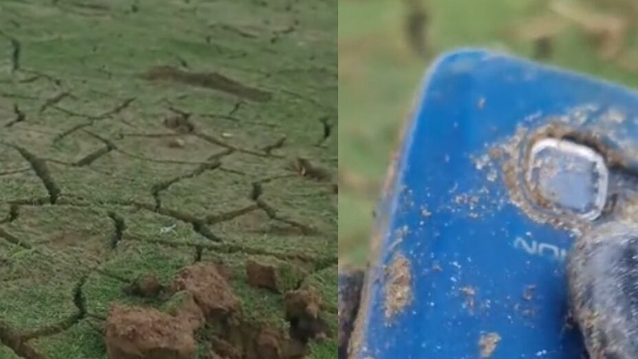 Estos son algunos objetos que se han encontrado en Guatapé debido a la sequedad del embalse