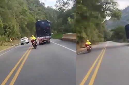 Video | Así fue el momento en que camión cayo al río Cauca pese a alertas de un polícia: conductor murió