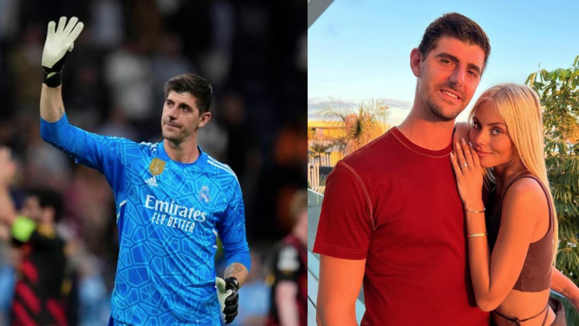 Novia de Thibaut Cortois le demostró su apoyo con tierno gesto tras su lesión