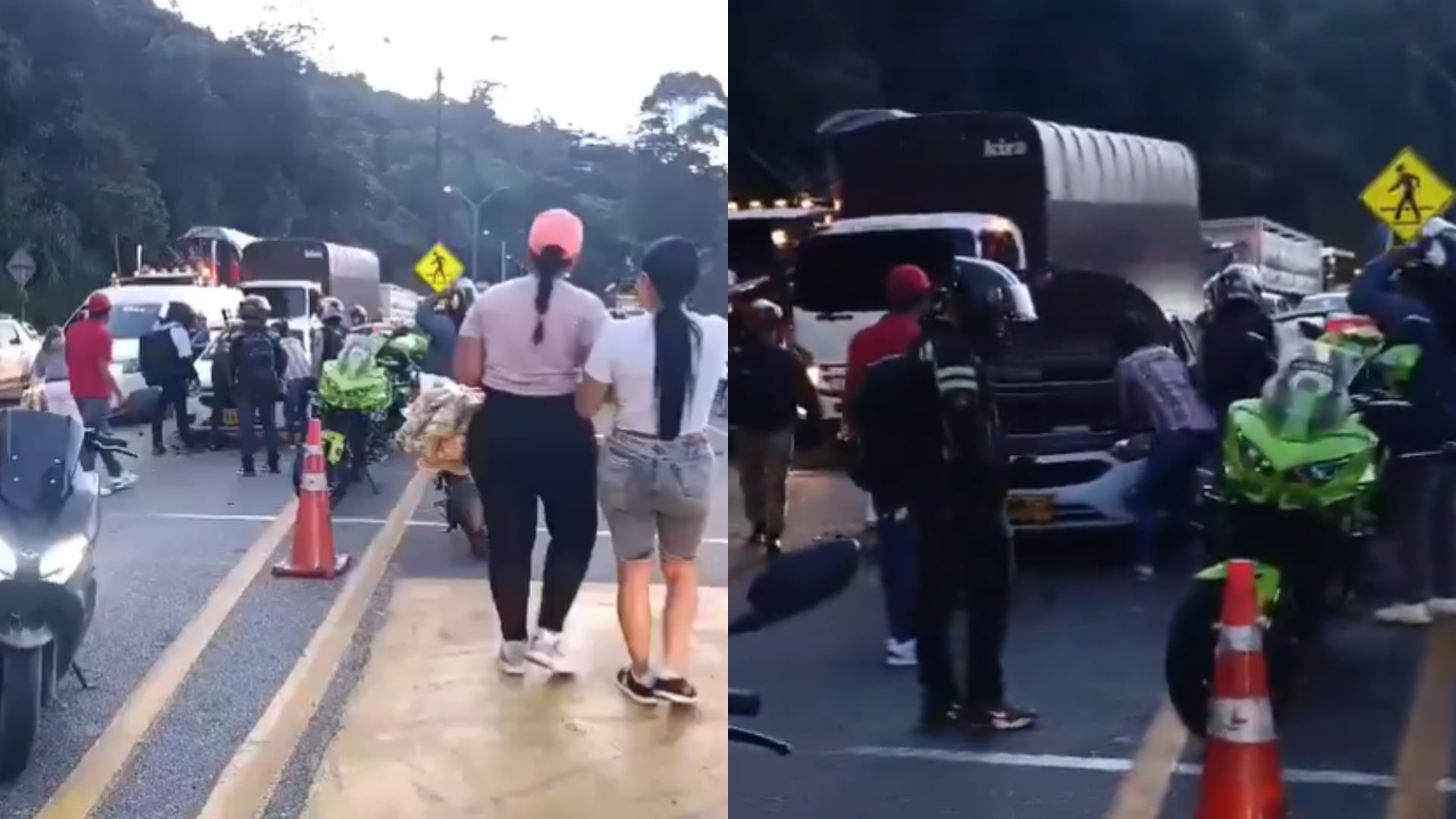 Fuerte explosión en el peaje de Copacabana en la vía Medellín - Bogotá.