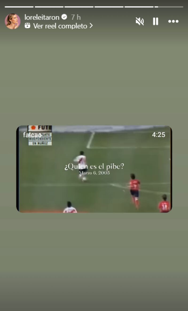 Homenaje de Lorelei Tarón a Falcao