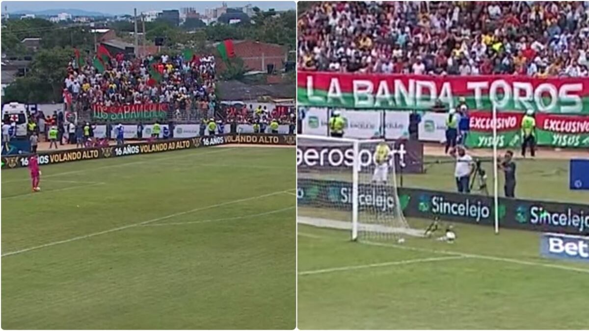 Barristas en Sincelejo confundieron a muchos en Sincelejo en el Águilas vs Millonarios