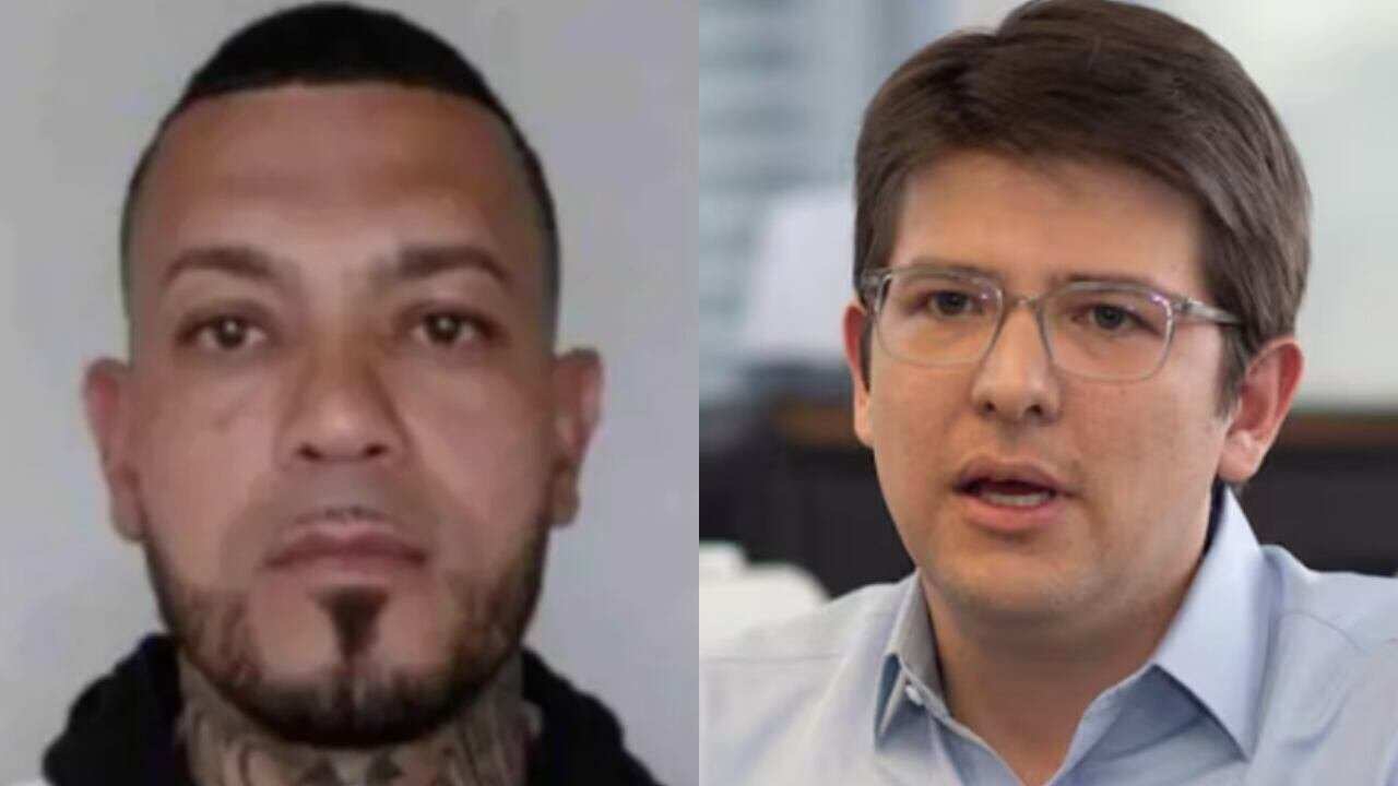 Foto de Alias El Costeño y Miguel Uribe.