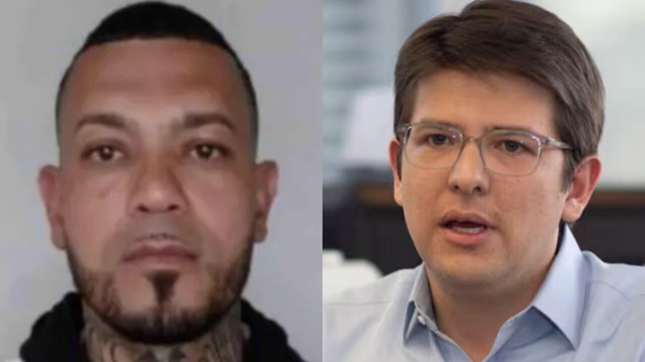 Foto de Alias El Costeño y Miguel Uribe.