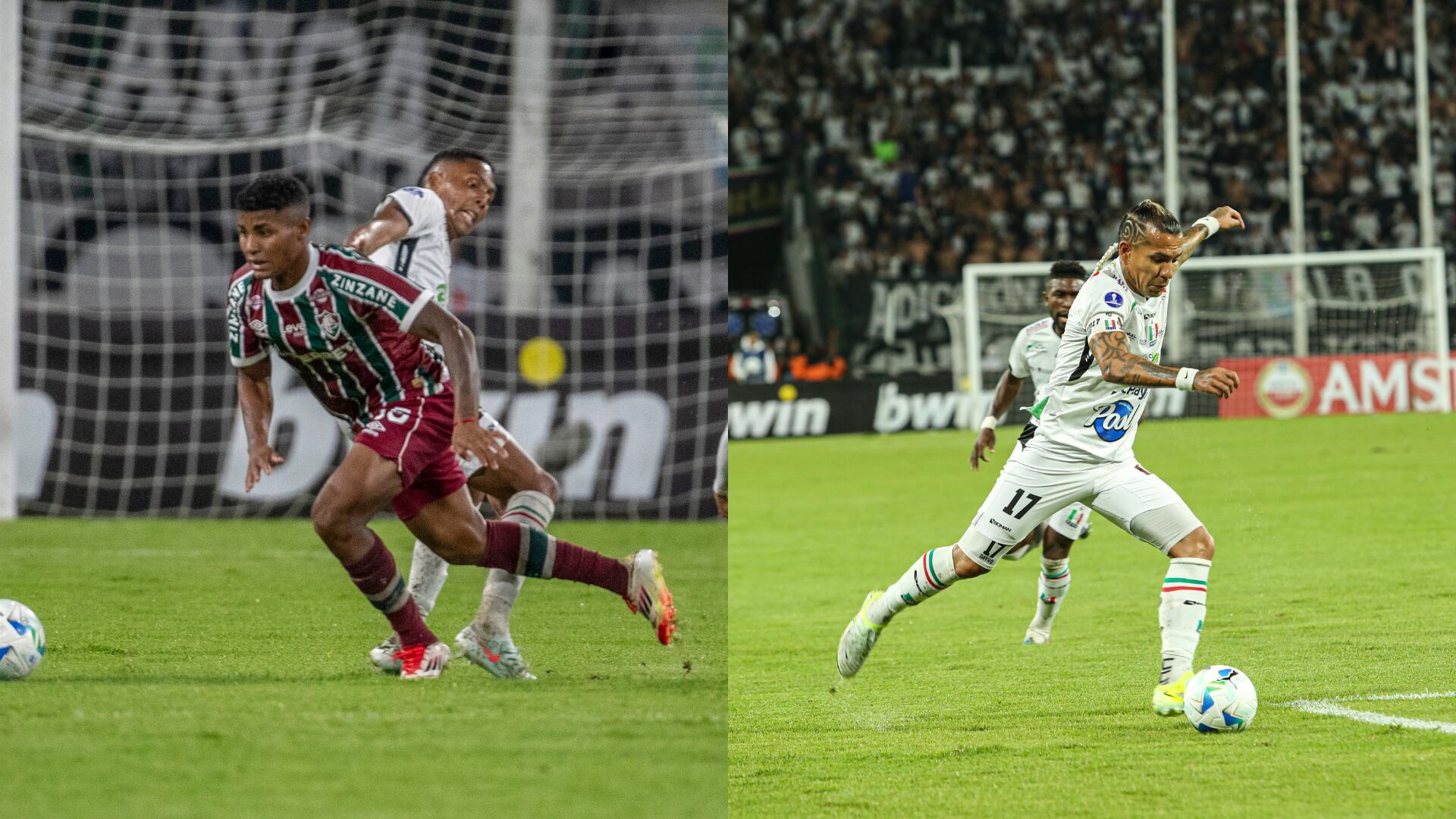Once Caldas y Fluminense - Fotos: Redes sociales de la Sudamericana y del Once Caldas
