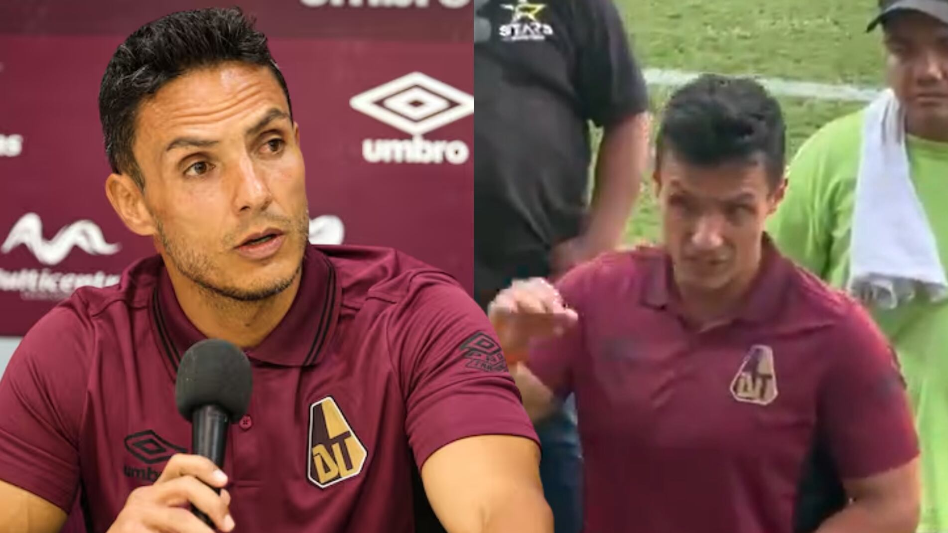 Lucas González y su gesto con la hinchada de Deportes Tólima