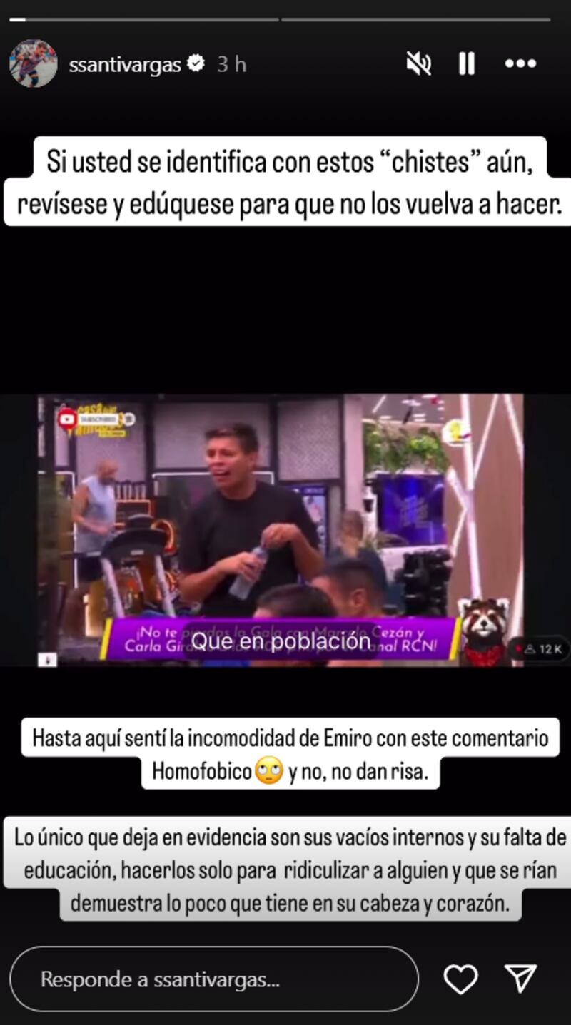 Ataques a Emiro en La Casa de los Famosos fueron denunciados por figura de RCN