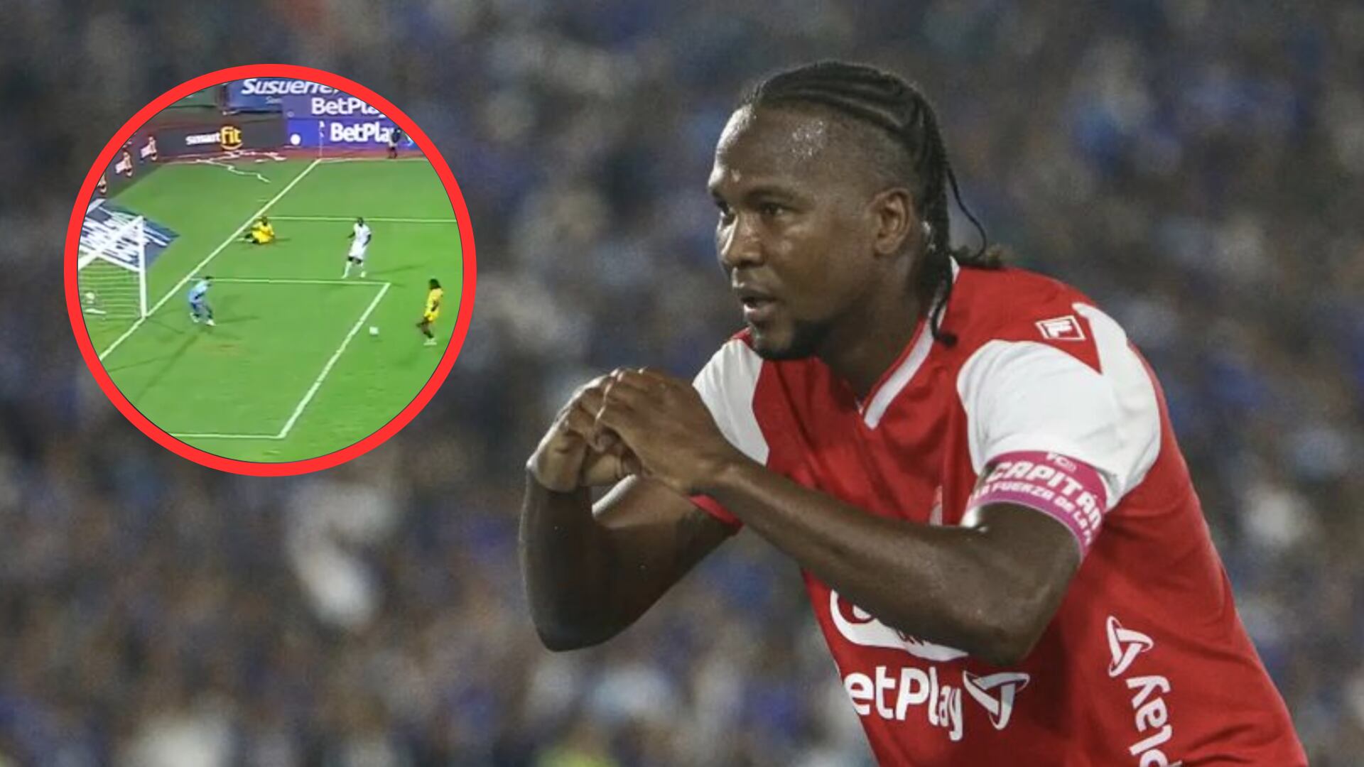 Hugo Rodallega sobre el gol que se perdió en Once Caldas vs Santa Fe