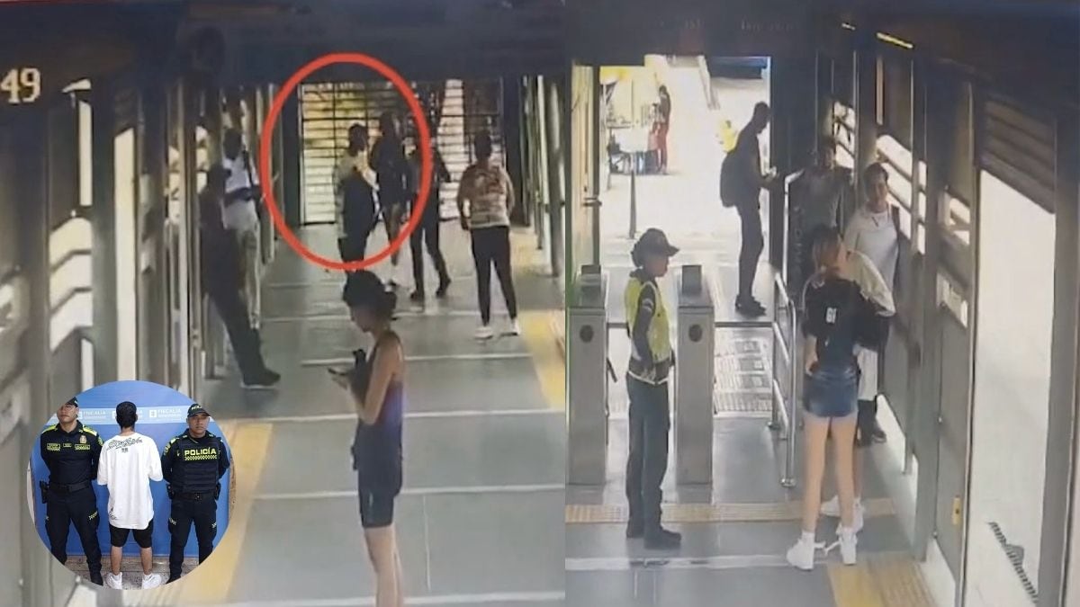 Mujer hizo señal de auxilio y policías pudieron rescatarla. Había sido agredida por su pareja minutos antes