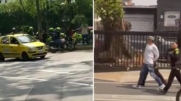 Persecución de película en Medellín