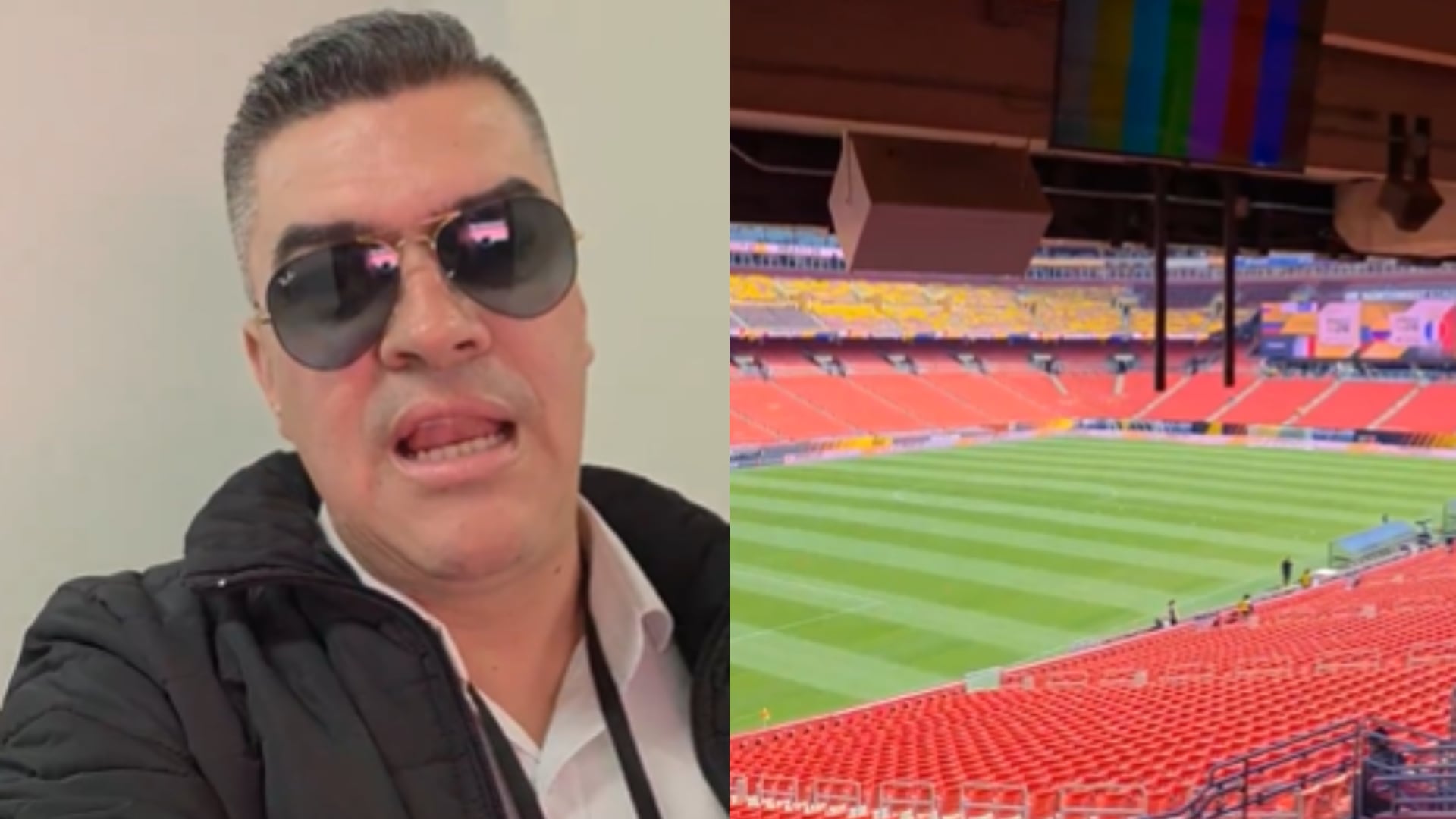 Eduardo Luis se quejó de la cabina de transmisión del partido Colombia vs Francia