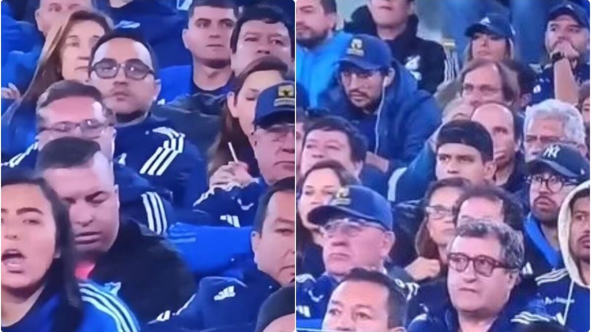 “Duérmete niño… “: hincha de Millonarios se quedó dormido en plena tribuna del Campín
