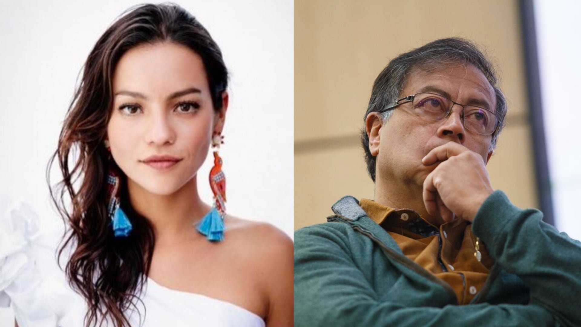 Natalia Reyes y Gustavo Petro