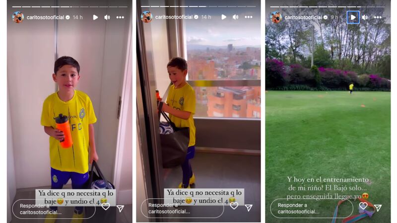 Carolina Soto y su hijo Valentino