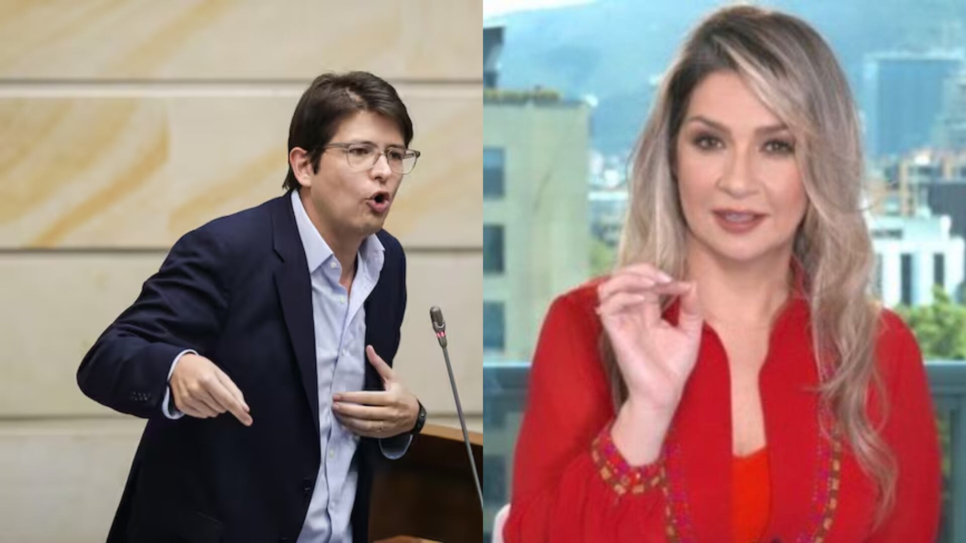 Vicky Davila y Miguel Uribe