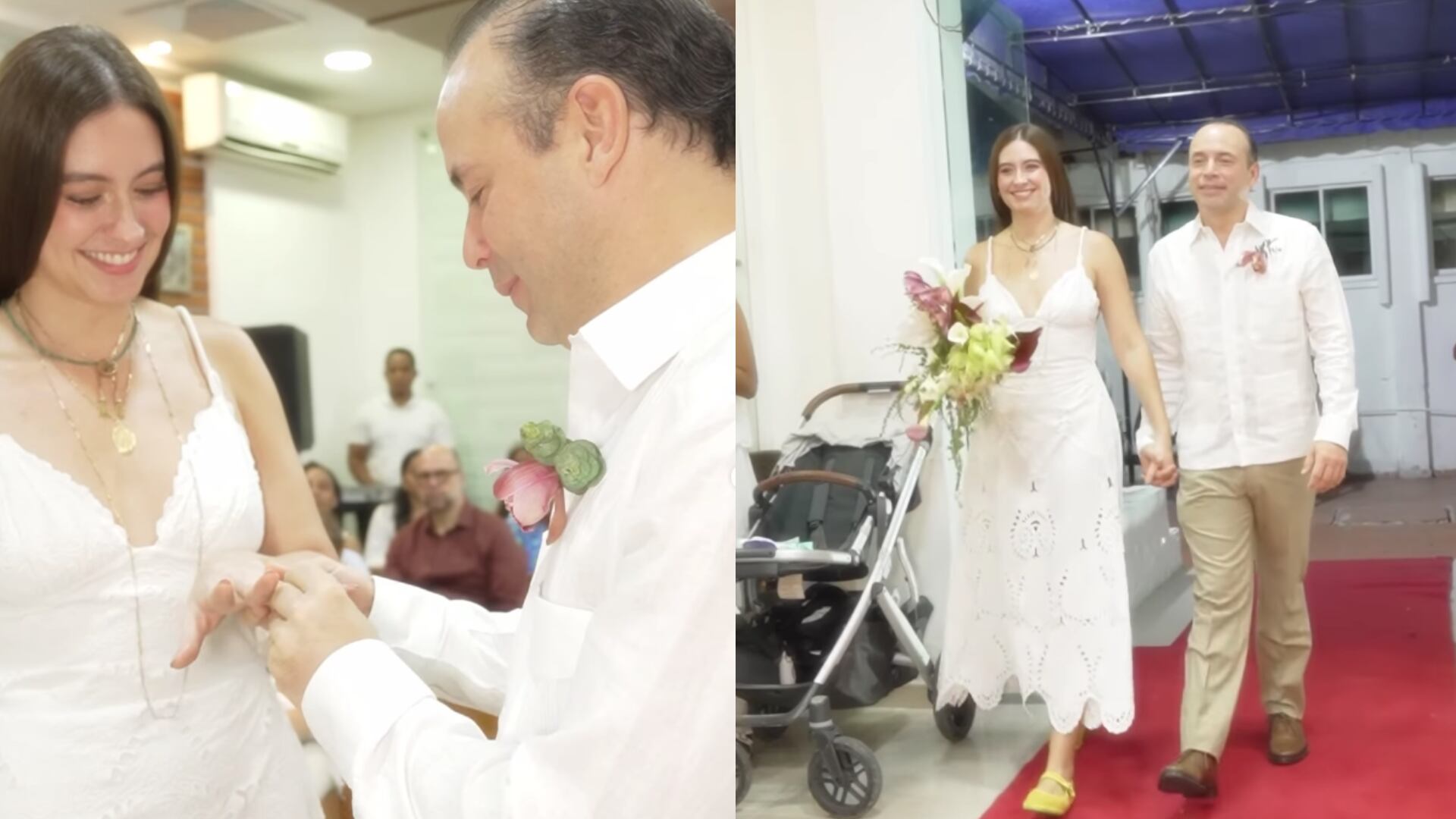 Taliana Vargas renovó sus votos con el alcalde Alejandro Eder