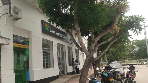 Foto sin sólo disparo roban a sede de Banco Agrario en municipio del Atlántico.