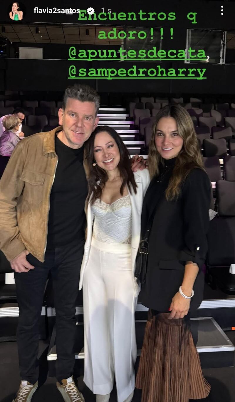 Flavia Dos Santos se reencontró con sus compañeros de 'Día a Día'