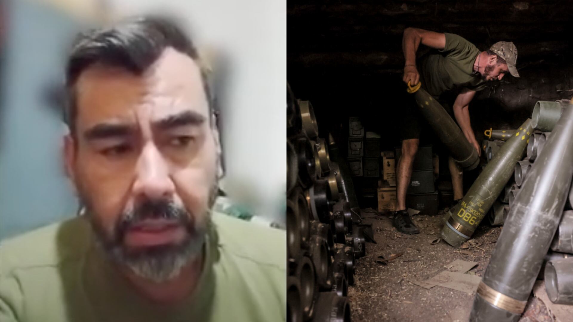 Alejandro Guerrero es el nombre del actor colombiano que hace parte del ejército ucraniano.