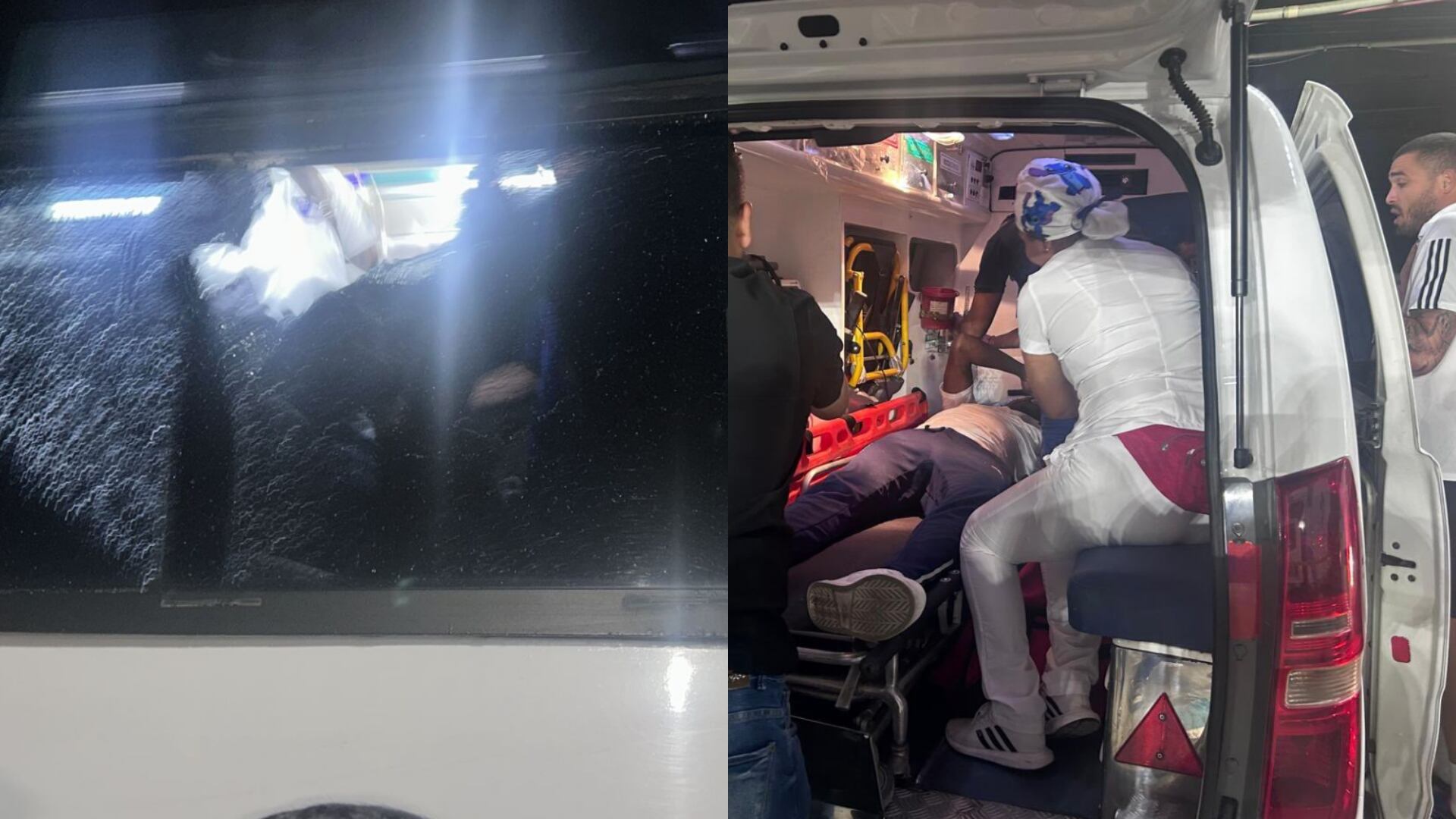 Ataque al bus de Millonarios por parte de hinchas del Unión Magdalena.