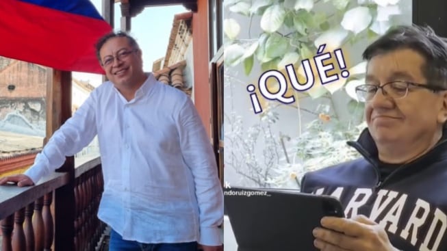 El presidente Gustavo Petro y el exministro de Salud Fernando Ruiz.