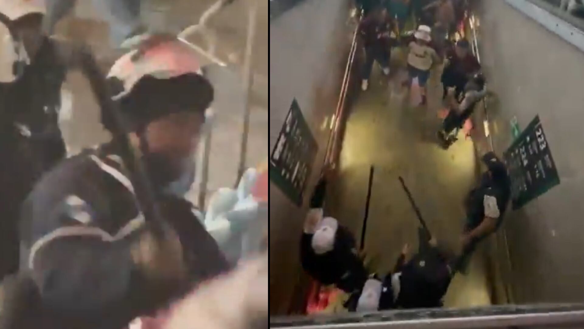 Más violencia en la Sudamericana: La Policía de Brasil agarró a ‘bolillazos’ a los hinchas argentinos