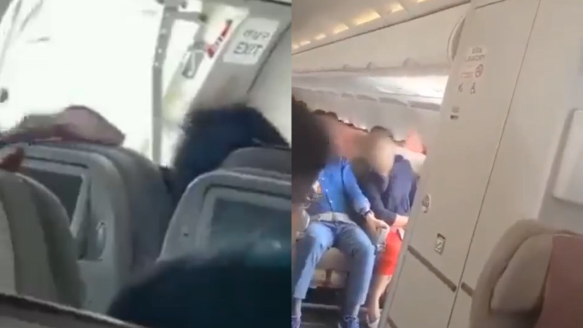 Pasajero abrió puerta de avión en pleno vuelo y provocó heridos y angustia