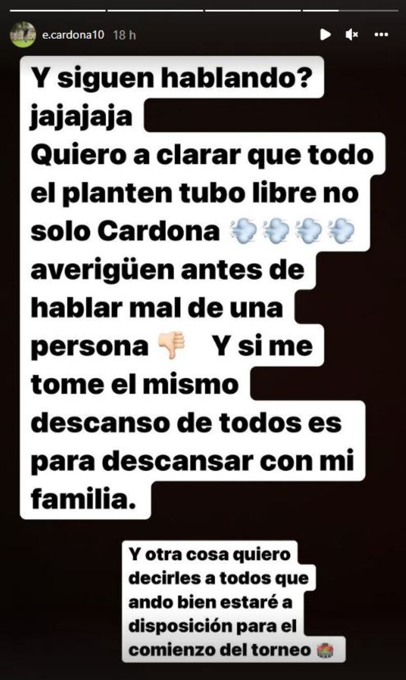 “Averigüen antes de hablar mal”, Cardona se defiende de nueva polémica