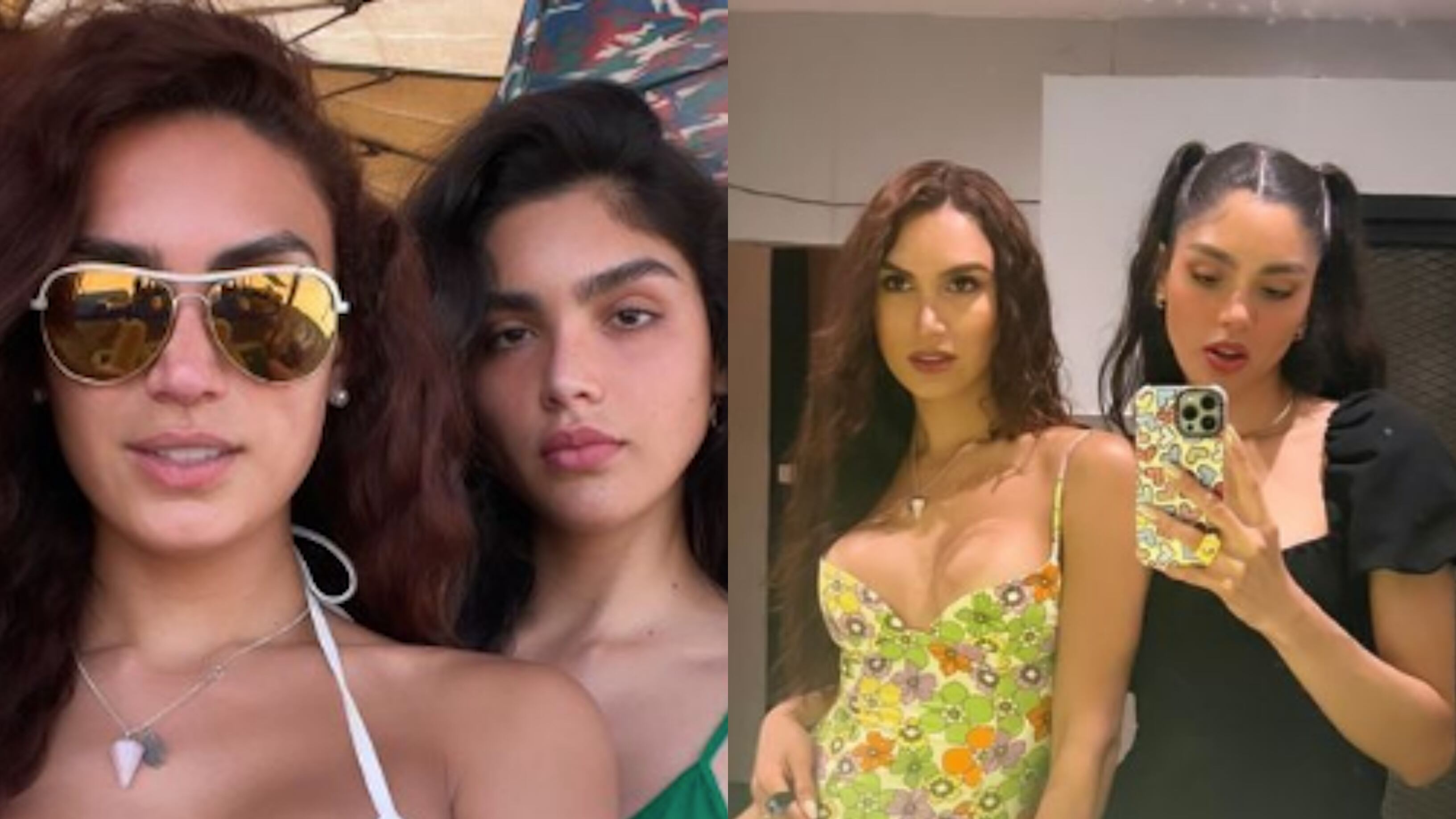 Isabella Santiago y Marcela Ohio vestidos de baño