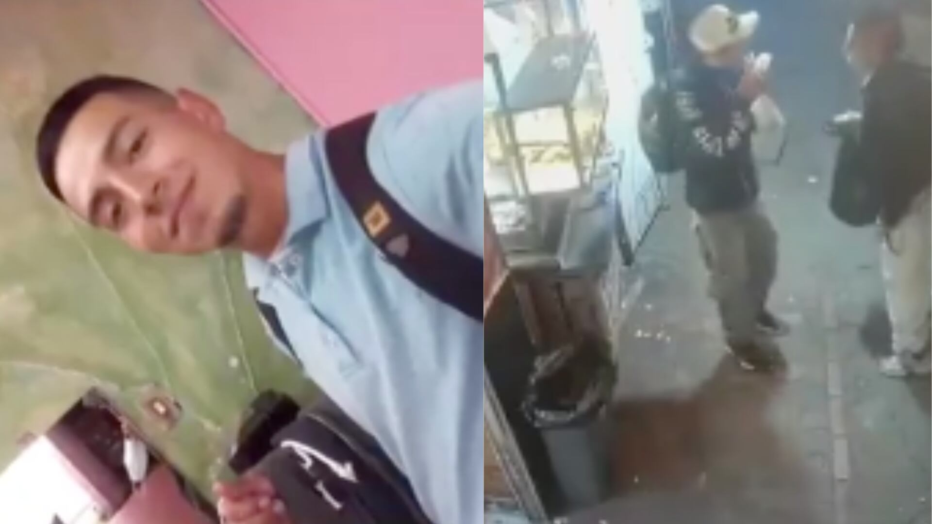 Joven fue asesinado cuando comía una empanada al sur de Bogotá: denuncian que policía no lo auxilió. Captura de pantalla: Noticias Caracol