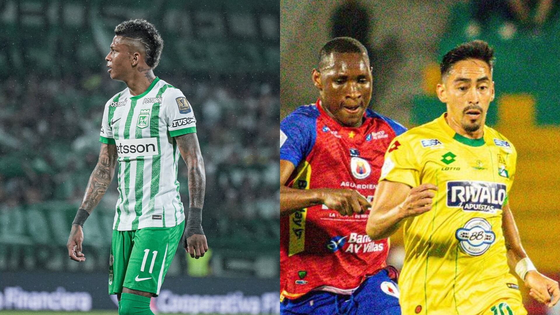 Nacional y Bucaramanga - Fotos: Redes sociales de los equipos