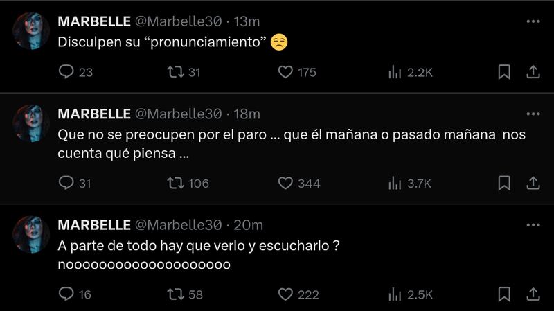 Petro no se pronunció sobre el paro de camioneros y Marbelle no se quedó callada