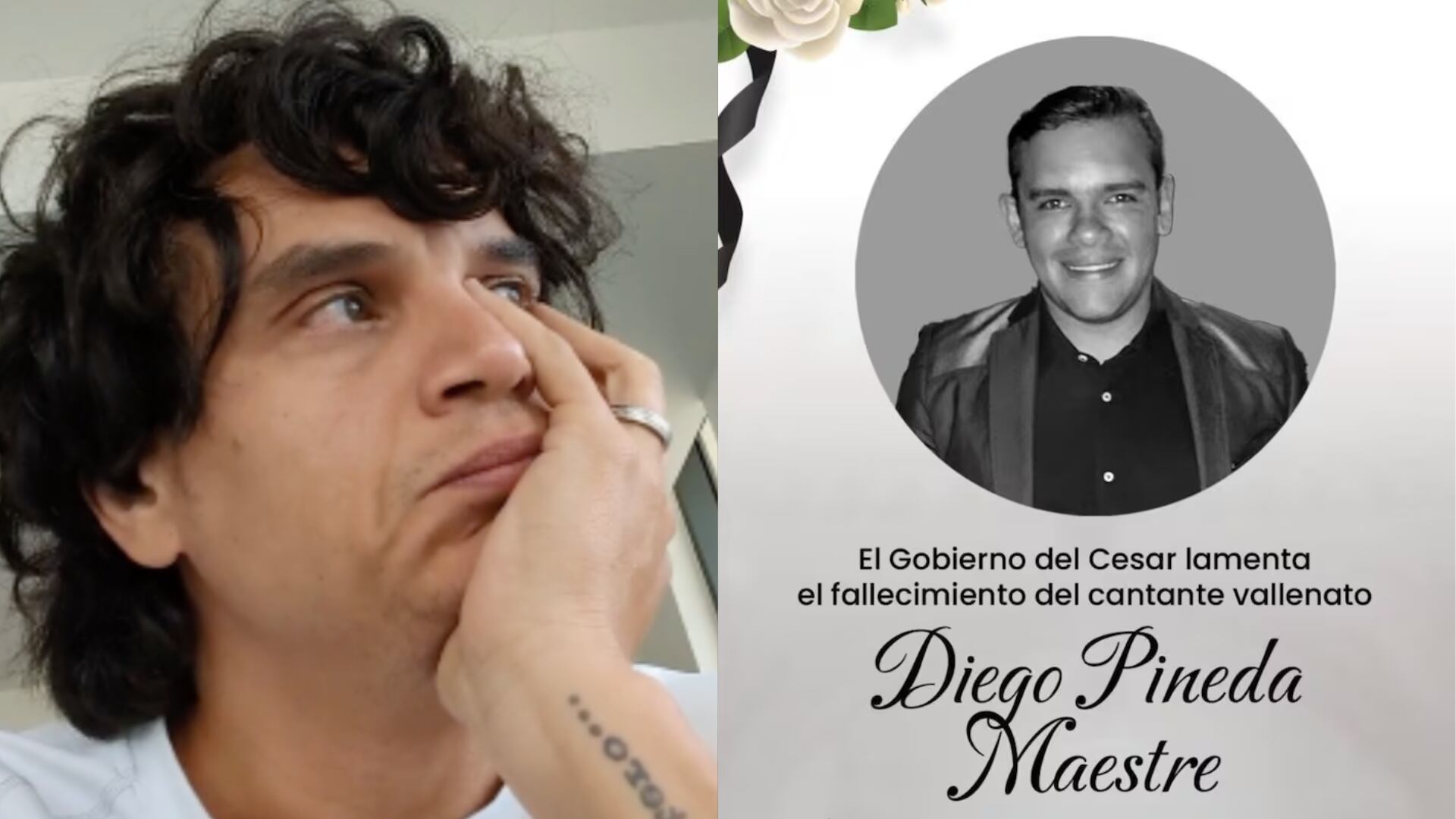 Diego Pineda, cantante asesinado en Bogotá era muy cercano a Silvestre Dangond