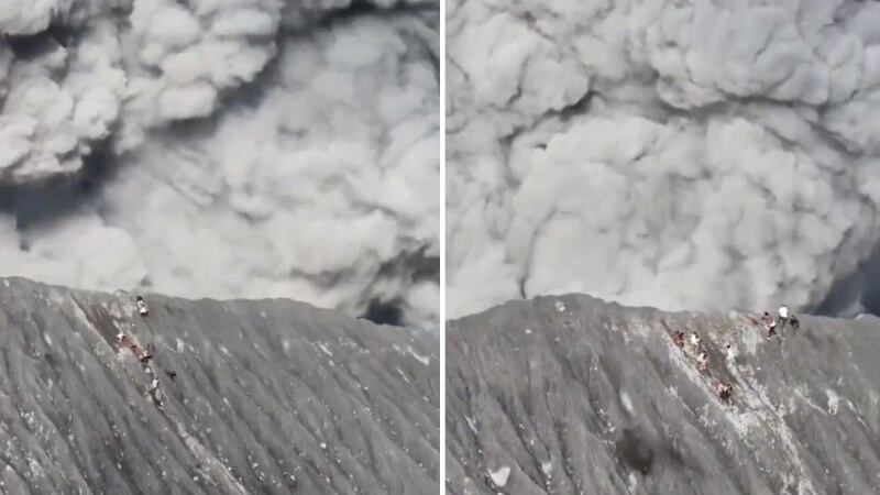 Erupción del volcán Dukono, en Indonesia/X