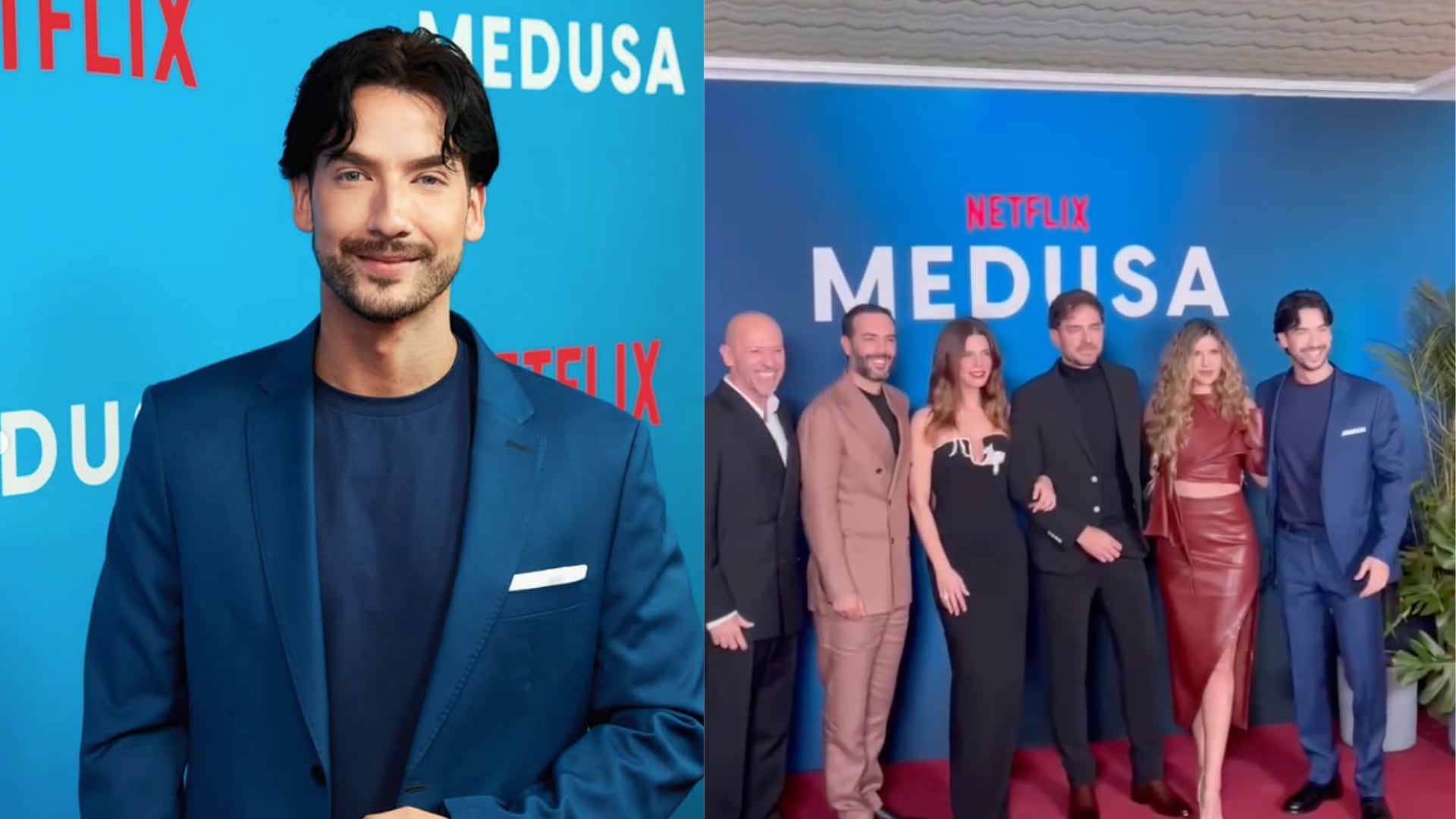 Carlos Torres en la premier de 'Medusa'