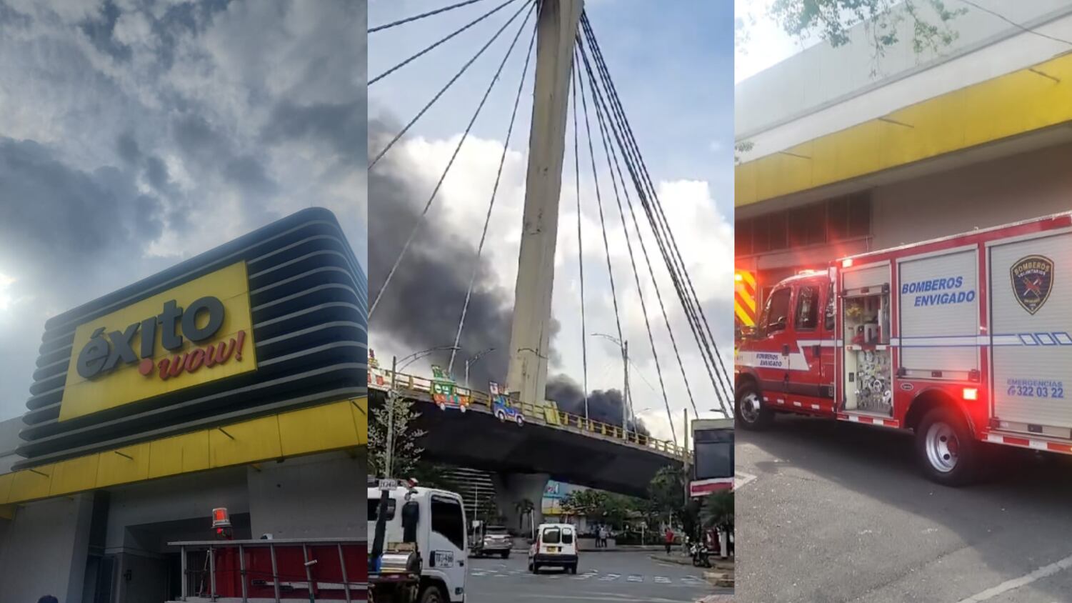 Incendio en el Éxito Viva de Envigado