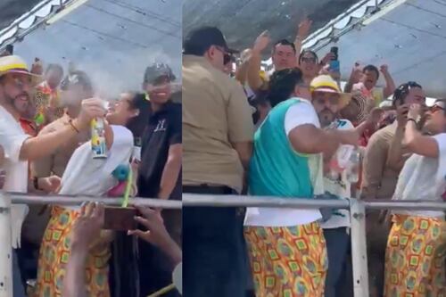 Barranquilleros le sacaron las ‘garras’ a De la Espriella gritándole “solo Petro en esta mondá” en el Carnaval