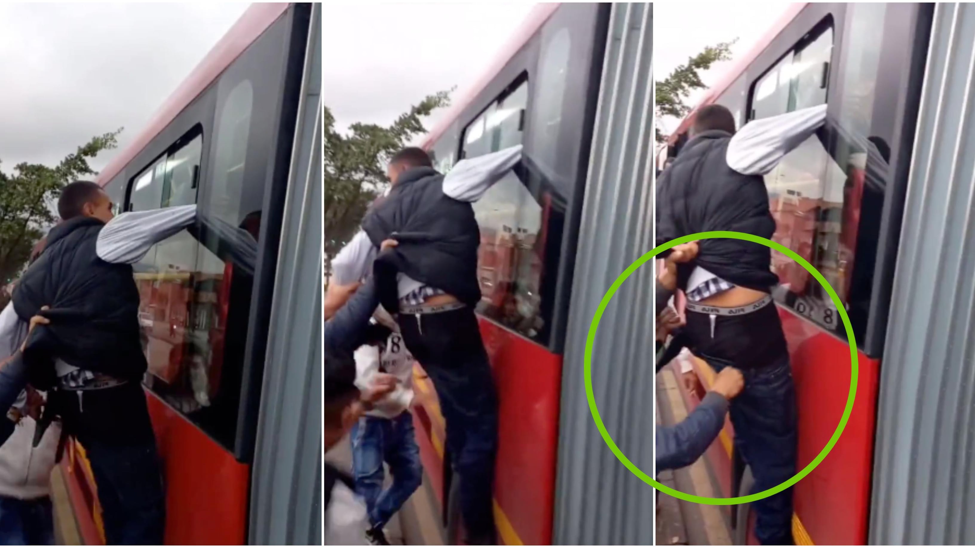 Lincharon a ladrón en Transmilenio.